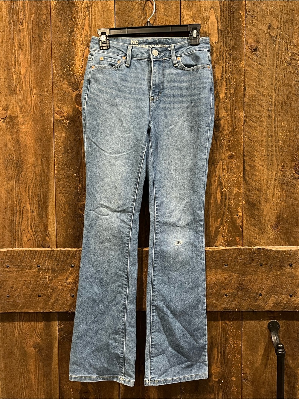 No Boundaries Women's Light Blue Flared Jeans